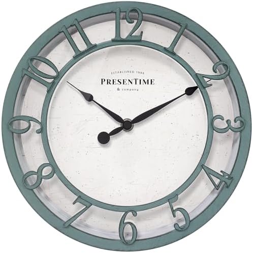 Presentime 10" Farmhouse Series Wall Clock by Presentime