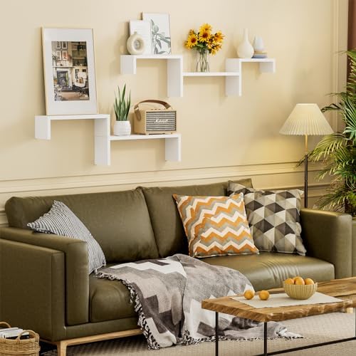SRIWATANA White Floating Shelves - Image 2