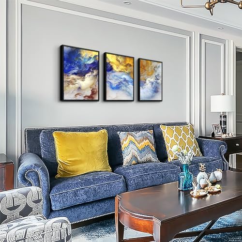Black Framed Abstract Wall Art for Living Room and Bedroom - Image 2