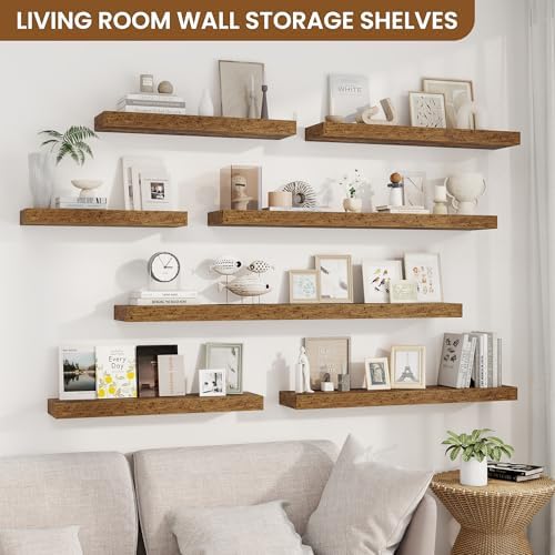 Floating Shelves for Wall, Wall Mounted Wood Shelves - Image 2
