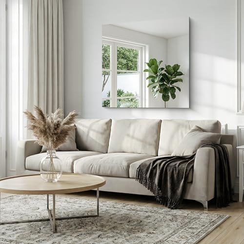 42x42 Inch Frameless Mirror, Frameless Bathroom Mirrors - Image 5