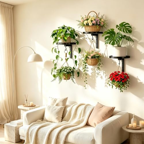 Plant Hanger Holder Window Shelf Wall Mounted Indoor - Image 3