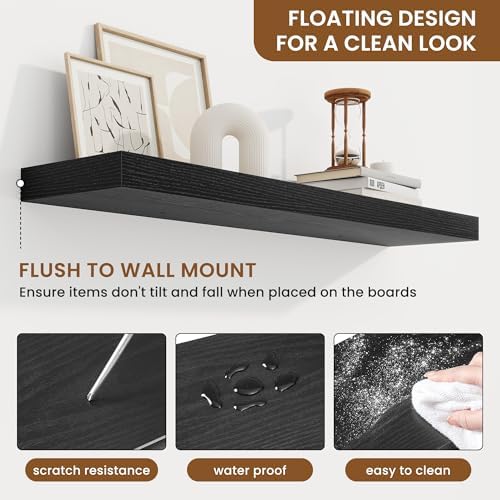 Floating Shelves for Wall, Wall Mounted Wood Shelves - Image 5