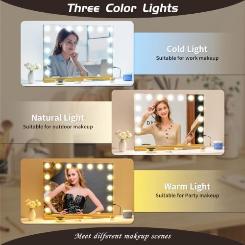Vanity Mirror with Lights Lighted Makeup Mirror with Dimmable LED Bulbs - Image 2