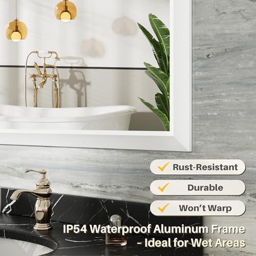 Briivue Bathroom Wall Mirror, 24x30 Inch - Image 3