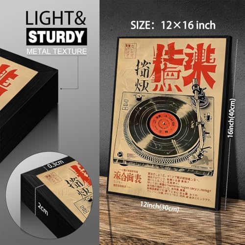 Vintage Japanese Canvas Wall Art Retro Music Ukiyo-E Posters Funny Vinyl Print - Image 7