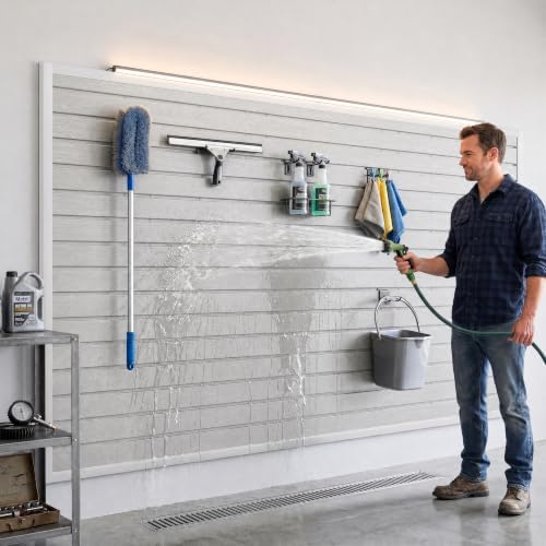SMARTSTANDARD Slatwall Panel Set, 4x8 FT PVC Panel - Image 5