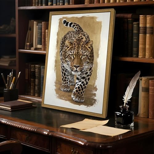 Set of 3 Trendy Leopard Wall Art, Preppy Room Aesthetic Cheetah Wall Decor - Image 5
