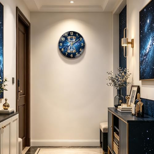 peacoblue Starry Hourglass Wall Clocks Battery Operated - Image 3