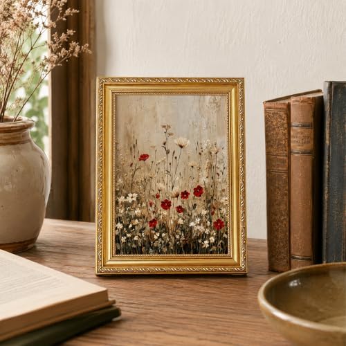 Framed Wildflower Canvas Wall Art, Neutral Plant Picture Wall Decor11x9in - Image 5