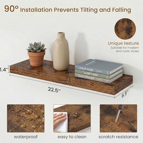 Dreamland Floating Shelves, Rustic Wooden Wall Shelves - Image 3