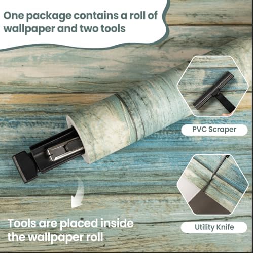 Peel and Stick Wallpaper Wood Wallpaper Contact Paper Vintage Removable - Image 2