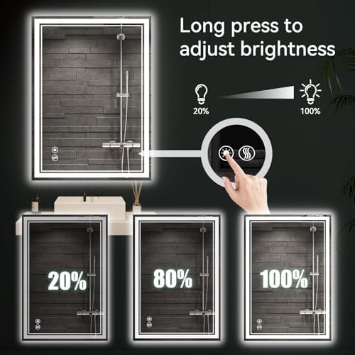 28 x 36'' Bathroom Mirror with Lights - Image 6