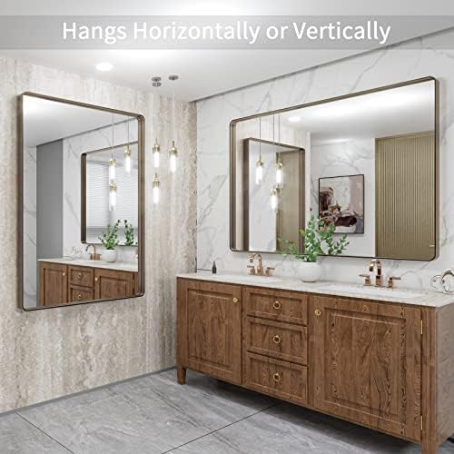 LOAAO 48"X36" Bronze Bathroom Mirror - Image 4