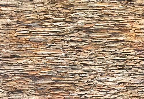 Dundee Deco REAZ185FB-10 Brown Faux Slate PVC 3D Wall Panel, 3.1 ft X 2.1 ft - Image 2