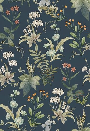 Simon&Siff Vintage Floral Peel and Stick Wallpaper 120" x 17.3" by SimonSiff