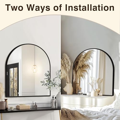 FICTOR 30" x 32" Arched Bathroom Vanity Mirror - Image 5