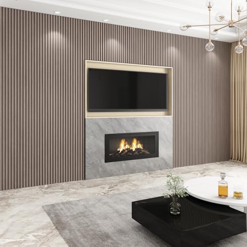 Slat Wall Panel 8-Pack, 108’’x6.1’’, Smoky Oak - Image 5