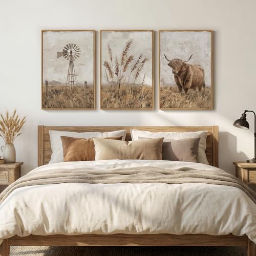 Large Neutral Farmhouse Wall Art - Image 2