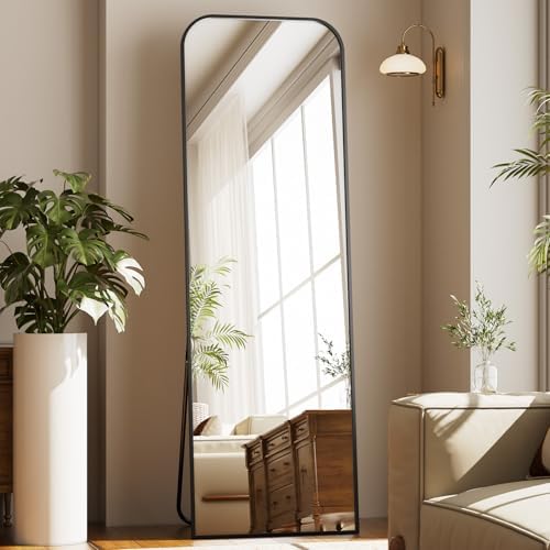 Full Length Mirror 56"x21" Arched Floor Standing Large Mirrors - Image 3