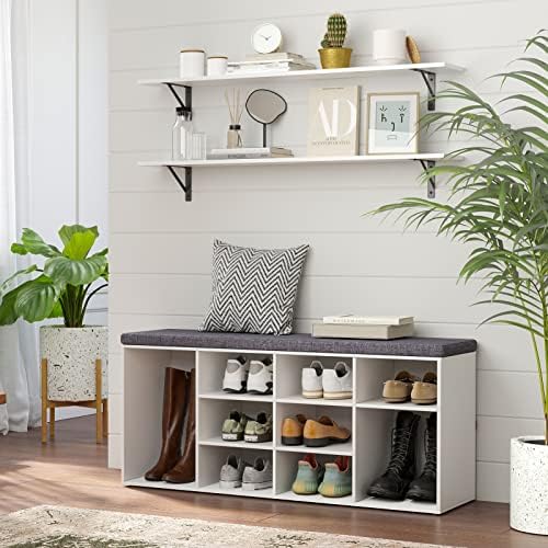 DINZI LVJ Long Wall Shelves, 47.3Inch Wooden Floating Shelves - Image 4
