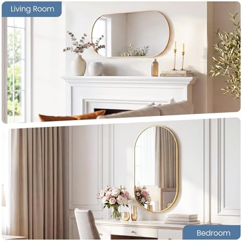 NEWBULIG Oval Bathroom Mirror, Vanity Mirror - Image 6