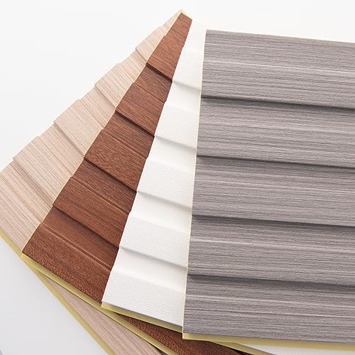 Art3d WPC 3D Wood Textured Slat Wall Panel, 5-Piece Sample Pack, 6 x 6 Inch - Image 4