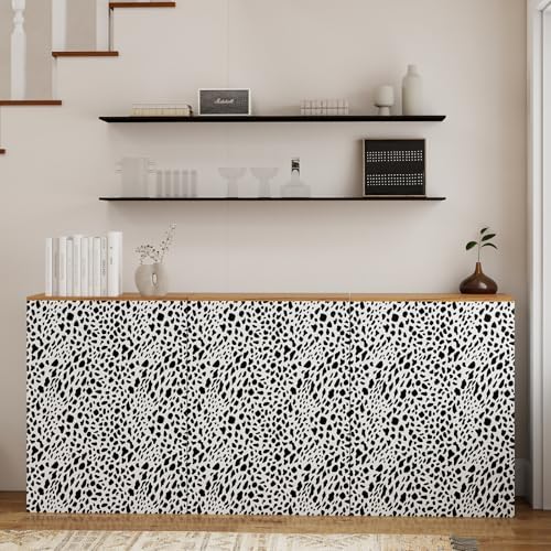 Vinjiasin Black and White Dalmatian Peel and Stick Wallpaper – Modern Spot - Image 5