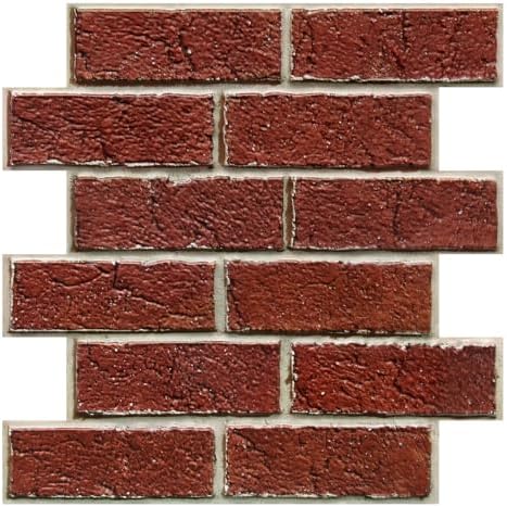 COMSTICKC 3D Peel and Stick Faux Brick Wall Panels by COMSTICKCDECOR