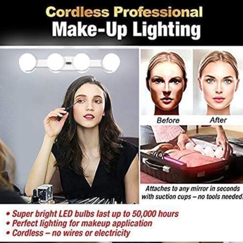 New Cordless Rechargeable LED Vanity Mirror Light - Image 5