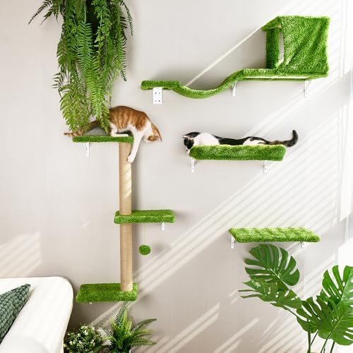 FUKUMARU Cat Wall Shelves, 4 in 1 Set - Image 3