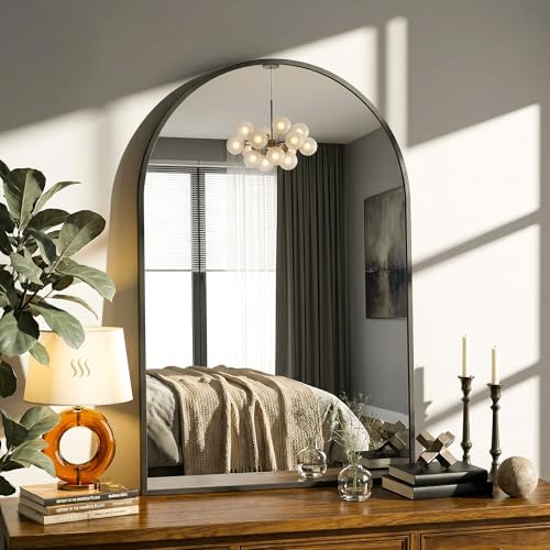 Antok Arched Bathroom Mirror, Vanity Mirrors - Image 2