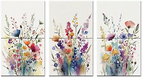JBER Art Acoustic Panels 47.2" x 27", Wild Flowers by JBER