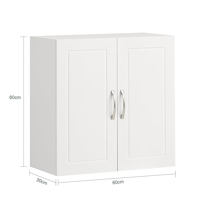SoBuy Kitchen Wall Cabinet for Laundry Room, Medicine Cabinet for Bathroom - Image 2