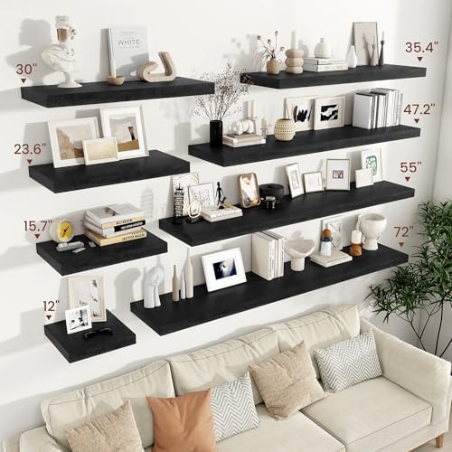 Vivelove 12 Inch Deep Floating Shelves 36” Set of 2 - Image 2