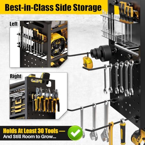 Large 49''Wide Power Tool Organizer Wall Mount, Charging Station - Image 5
