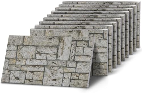 K&B Panels 3D Wall Panels, Stone Effect Styrofoam Wall Panelling Kit, by Unknown