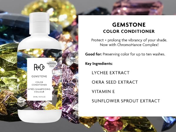 Gemstone Color Shampoo + Conditioner + Waterfall Deluxe Sample | Prolonged Color Vibrancy, Repairs + Nourishes Hair | Vegan + Cruelty-Free | 2 x 8.5 Oz + .05 Oz Deluxe Sample