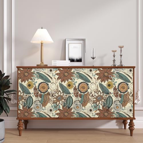 Laatse Boho Wallpaper Peel and Stick 17.5"x393" - Image 2