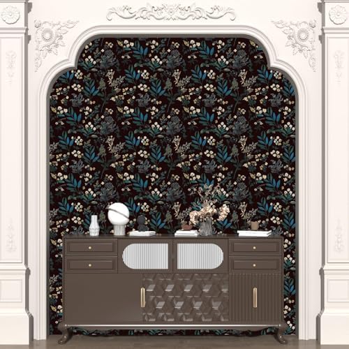 Laatse Vintage Floral Peel and Stick Wallpaper 17.5'' x 393'' - Image 5