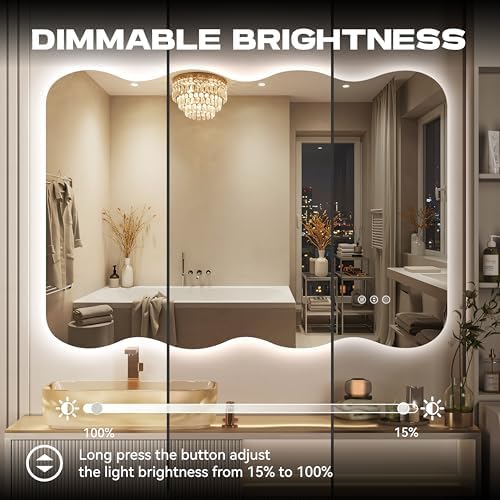 Hasipu 60"x36" Wavy Full Length Mirror - Image 5