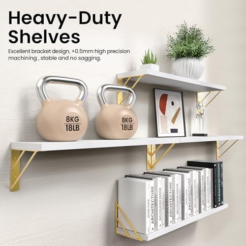 BAYKA 22.4 in Long Wall Mounted Floating Shelves - Image 5