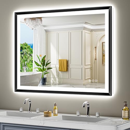 48x36 LED Bathroom Mirror with Lights by YEELAIT