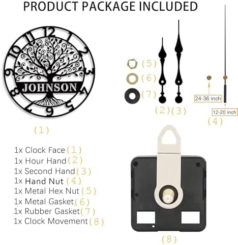 Personalized Metal Wall Clock - Image 6
