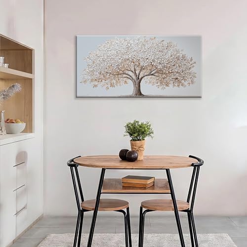 White Tree Wall Art Wall Art Decor 20"X40" Minimalist Wall Art - Image 4