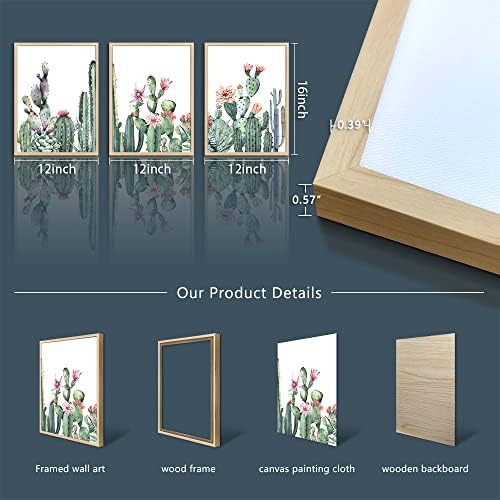 Natural Wood Framed Wall Art For Living Room & Bedroom Decor - Image 6