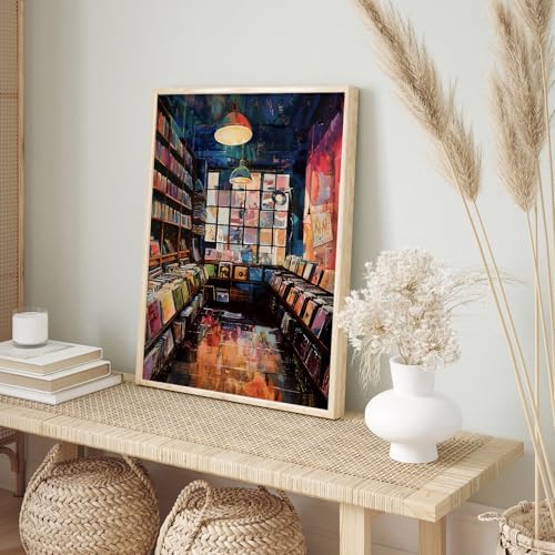Room Aesthetic Music Wall Art Vinyl Record Store Poster 12x16 Inch UnFramed - Image 4