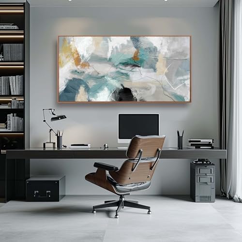 Kureful Abstract Oil Painting/Green Wall Decor/Artwork - Image 5