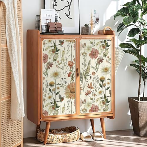 Livebor Vintage Floral and Bird Wallpaper Peel and Stick 16.9” x 118.1” - Image 3