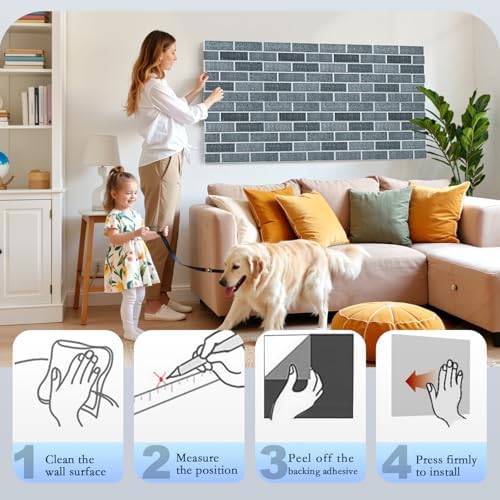 ArtVivid 12Pack Acoustic Panels, Brick Pattern Sound Proof Panels - Image 6